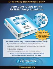 Pump Intake Design - ANSI/HI 9.8: 1998 - the Hydraulic Institute