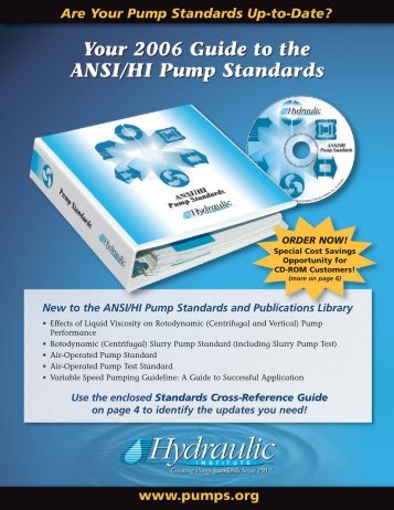 New to the ANSI/HI Pump Standards and Publications Library