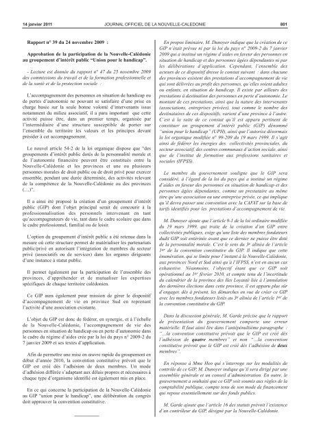 journal officiel - Documentation juridique NC - Gouvernement de la ...
