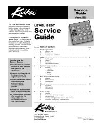 LEVEL BEST Service Guide