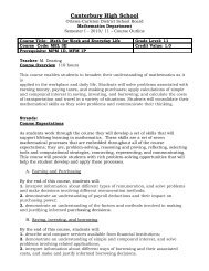 Grade 11 Math for Work and Everyday Life, MEL3E - Canterbury ...