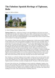 The Fabulous Spanish Heritage of Tigbauan, Iloilo - AboutPhilippines