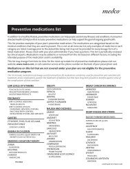 Preventive medications list