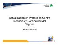 Actualización en Protección Contra Incendios y Continuidad del ...