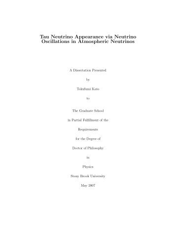 Tau Neutrino Appearance via Neutrino Oscillations in Atmospheric ...