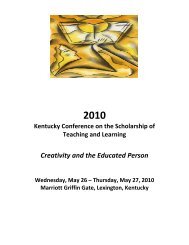 Creativity and the Educated Person - Council on Postsecondary ...