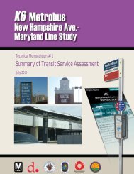 Summary of Transit Service Assessment - Metrobus Studies