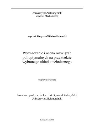 PeÅen tekst pracy (~8.4MB) - ZielonogÃ³rska Biblioteka Cyfrowa