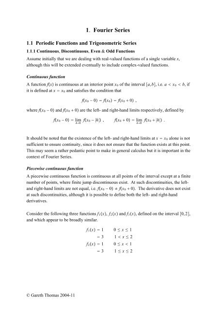 Fourier Series