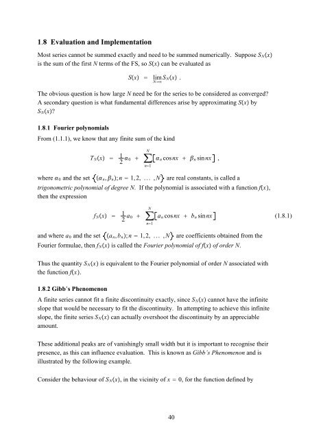 Fourier Series