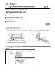 Capacitive Proximity Sensor E2J - OMRON Russia ...