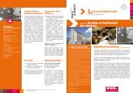 Plaquette Licence professionnelle Gestion et traitement des déchets