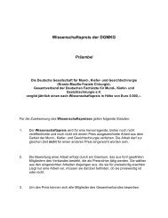 Wissenschaftspreis der DGMKG - Deutsche Gesellschaft für Mund ...
