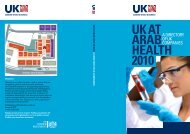 UK at aRaB HEaLtH 2010 - Association of British Healthcare Industries