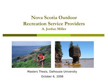 Outdoor Recreation Service Providers and Market Demand: A look ...