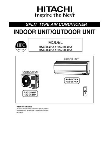 RAS-25YHA2.indd - Hitachi Air Conditioning Products