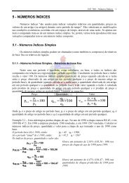 NÃºmeros Ãndices - Departamento de InformÃ¡tica e EstatÃ­stica - UFSC