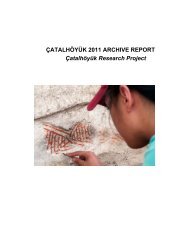 ÃatalhÃ¶yÃ¼k Archive Report 2011 Download PDF English