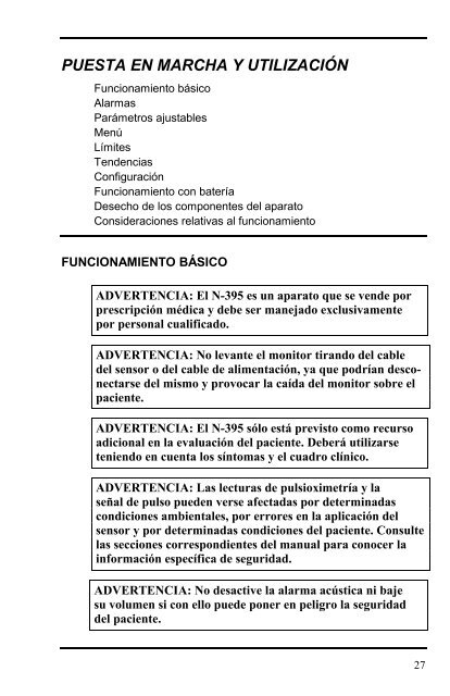 MANUAL DEL USUARIO PulsioxÃƒÂ­metro N-395