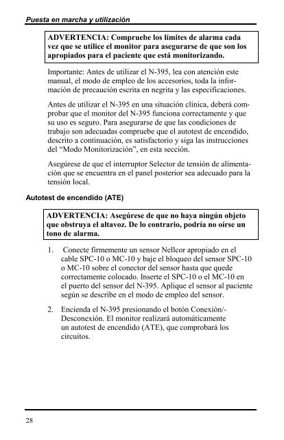 MANUAL DEL USUARIO PulsioxÃƒÂ­metro N-395