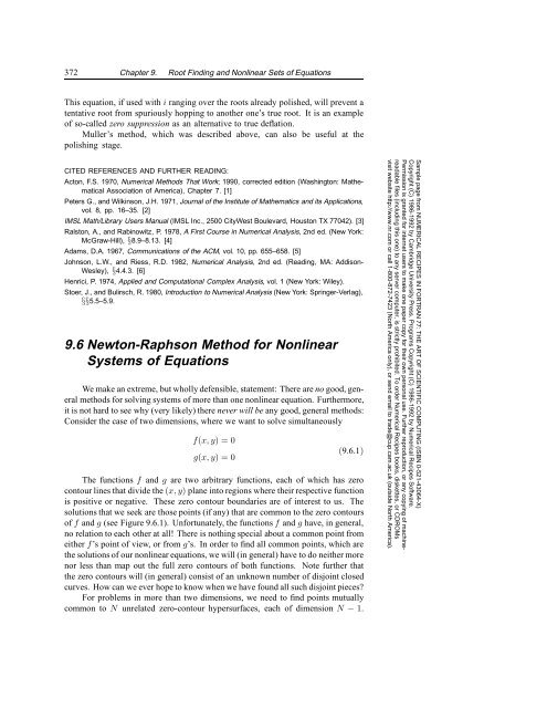newton raphson method for multiple variables