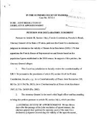 SC12-1 Petition for Declaratory Judgment - The Florida Senate