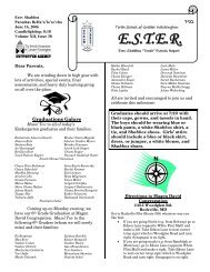 E.S.T.E.R. - The Torah School Of Greater Washington