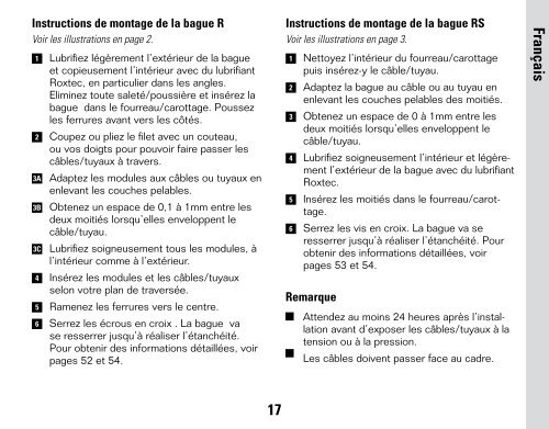 Installation Instructions - Roxtec