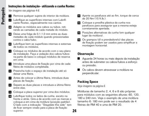 Installation Instructions - Roxtec