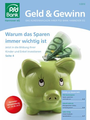 Geld & Gewinn - PSD Bank Hannover eG
