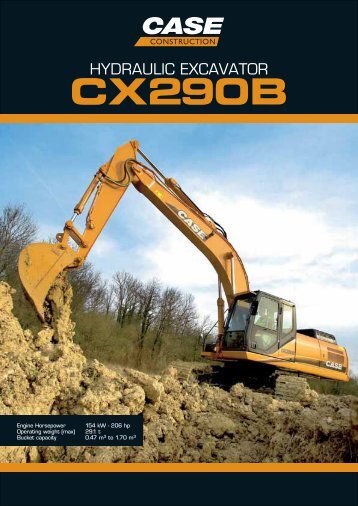 CX 290 B - Case Construction