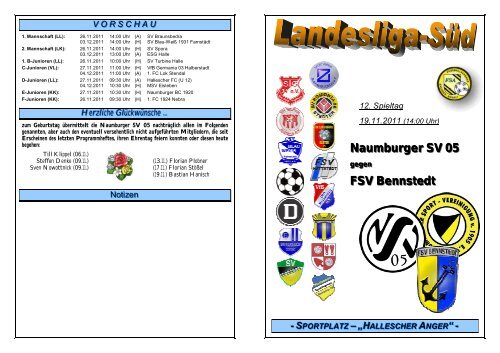 FSV Bennstedt - Naumburger SV 05