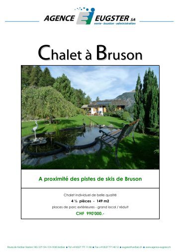 Chalet Ã  Bruson - Homegate.ch