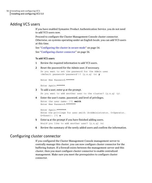 Cluster Server Installation Guide for Solaris x64 5.0 - Storage ...