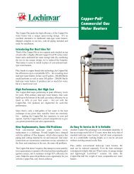 Copper-PakÂ® Commercial Gas Water Heaters - Lochinvar