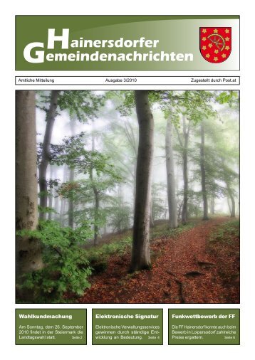 Gemeindezeitung 03-10 (1,05 MB) - Gemeinde Hainersdorf