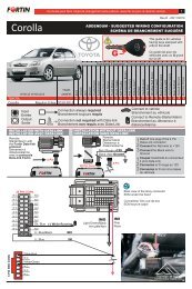 Corolla - Fortin Electronic Systems