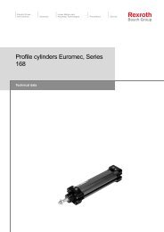 Profile cylinders Euromec, Series 168 - Bosch Rexroth