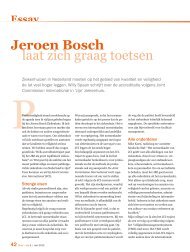 Jeroen Bosch laat zich graag toetsen - Jeroen Bosch Ziekenhuis