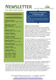 Newsletter Term 1 Week 2 - Samford Valley Steiner School