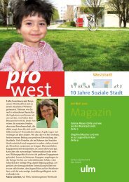 10 Jahre Soziale Stadt Weststadt - AG West e.V.