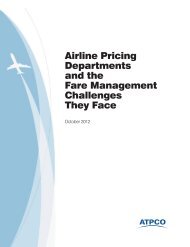 Airline Pricing Departments and the Fare Management ... - atpco