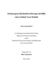 Diplomarbeit - Institut fÃ¼r Meteorologie und Geophysik - UniversitÃ¤t ...