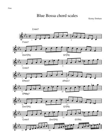 Blue Bossa scales.mus - Flute.pdf - DrCalle.com