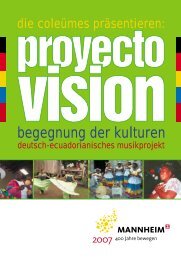 begegnung der kulturen - Proyecto VisiÃ³n eV