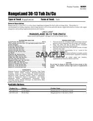 RangeLand 30-13 Tub Zn/Cu - Beeflinks