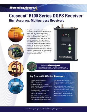 CrescentTM R100 Series DGPS Receiver - GPSDGPS