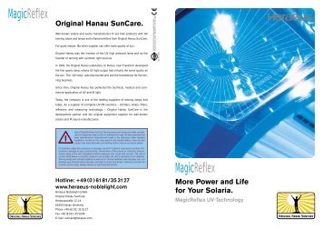 MagicReflex brochure - Original Hanau