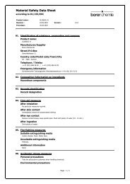 Material Safety Data Sheet - Witeg