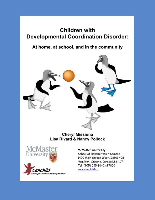 Children with Developmental Coordination Disorder - CanChild ...